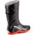 Bota Pvc Motoqueiro Motosafe Preta Com Solado Vermelho N 40 Bracol - Imagem 4