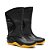 Bota Pvc Motoqueiro Motosafe Preta Com Solado Amarelo Com Forro N 42 Bracol - Imagem 6
