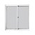Janela De Correr Em Alumínio Vidro Liso 2 Folhas 100x150cm Premium Branca Clm - Imagem 1