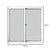 Janela De Correr Em Alumínio Vidro Liso 2 Folhas 100x150cm Premium Branca Clm - Imagem 2