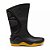 Bota Pvc Motoqueiro Motosafe Preta Com Solado Amarelo Com Forro N 39 Bracol - Imagem 1