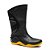 Bota Pvc Motoqueiro Motosafe Preta Com Solado Amarelo Com Forro N 39 Bracol - Imagem 2