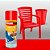 Tinta Spray Para Plástico 350ml 1504 Vermelho Malagueta Colorgin - Imagem 2