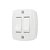 Interruptor Duplo Simples De Sobrepor 6a 250v 16562 Branco Ilumi - Imagem 1
