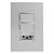 Conjunto Interruptor Duplo Simples 10a E Tomada 10a 250v I9 94210 Branco Ilumi - Imagem 1