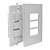 Conjunto Interruptor Triplo Simples 10a 250v I9 9419 Branco Ilumi - Imagem 2