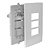 Conjunto Interruptor Duplo Simples 10a E Tomada 20a 250v I9 94211 Branco Ilumi - Imagem 2