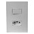 Conjunto Interruptor Simples 10a E Tomada 20a 250v I9 94201 Branco Ilumi - Imagem 1