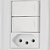 Conjunto Tomada Simples 2p+t Mais Interruptor Duplo De Embutir 250v 20a Lux2 Branca Tramontina - Imagem 2