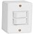 Conjunto Interruptor Duplo Simples De Sobrepor 6a 250v Box 6318 Branco Ilumi - Imagem 1