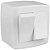 Conjunto Interruptor Duplo Simples De Sobrepor 10a 250v Slim Box 8418 Branco Ilumi - Imagem 2