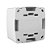 Conjunto Interruptor Duplo Simples De Sobrepor 10a 250v Slim Box 8418 Branco Ilumi - Imagem 3