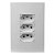 Conjunto Tomada Tripla Monobloco 20a 250v I9 94124 Branco Ilumi - Imagem 1