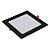 Painel Led Quadrado De Embutir 18w 6500k Luz Branca Fria Bivolt Pop Preto Avant - Imagem 1