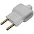 Plugue Macho Pino Prensa Cabo 2p 20a 250v 14241 Branco Ilumi - Imagem 1