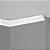 Rodateto Alizar 240x3,5cm 61004 Branco Arquitech - Imagem 2