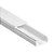 Canaleta Com Fita Dupla Face 20x10mm Branca 2 Metros Ilumi - Imagem 1