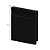 Rodapé Alizar 10x240x1,5cm 51010 Preto Vulcano Arquitech - Imagem 2