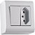 Conjunto Tomada Simples 2p+t Mais Interruptor Simples De Sobrepor 250v 20a Lizflex Branca Tramontina - Imagem 1
