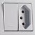 Conjunto Tomada Simples 2p+t Mais Interruptor Simples De Sobrepor 250v 20a Lizflex Branca Tramontina - Imagem 2
