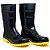 Bota Pvc Cano Médio Acquaflex Preta Com Solado Amarelo N 40 Bracol - Imagem 1