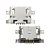 Kit 5un Conector Carga Micro USB Moto G5 - Imagem 1