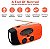 Rádio Portátil Multifuncional - Carregamento Manivela de Mão, Solar e USB - FM AM WB - Lanterna de LED - Power Bank 2000mAh - Imagem 3