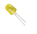 LED Difuso 10mm Amarelo - Imagem 1