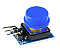 Módulo Push Button 12MM 3 Pinos C/Capa Azul - Imagem 1