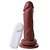 PRÓTESE REALÍSTICA 17,5 X 4 COM VENTOSA E VIBRADOR CHOCOLATE - Imagem 1