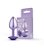 PLUG P - ROXO COM PEDRA ROXA LINHA LITEPLUG SEXY FANTASY EM POLIPROPILENO - Imagem 1