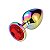 PLUG M - EM METAL MULTICOR COM JOIA REDONDA - Imagem 1