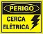 PLACA SINALIZAÇÃO - PERIGO CERCA ELÉTRICA - Imagem 1