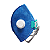 RESPIRADOR DESCARTAVEL NEW PROT PFF2 AZUL COM VALVULA CA: 50.906 - Imagem 1