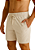 SHORT DE LINHO NATURAL - AREIA - Imagem 1