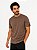CAMISETA EM GOLA MÉDIA - MARROM - Imagem 1