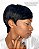 PERUCA WIG PIXIE SAMANTHA cor PRETA | CABELO HUMANO - Imagem 4