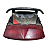 conjunto Lanterna Traseira + suporte + aerofolio + junção rabeta zx7 1993 a 1996 - Imagem 1