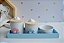 Kit Higiene Bebê Bandeja Porcelanas Arco Íris Nuvem Oferta - Imagem 1