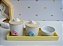 Kit Higiene Bebê Bandeja Porcelanas Arco Íris Nuvem Oferta - Imagem 3