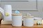 Kit Higiene Bebê Madeira Porcelanas Bandeja Pinus Carrinhos - Imagem 4