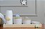 Kit Higiene Bebê Madeira Porcelanas Bandeja Pinus Carrinhos - Imagem 3