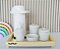Kit Promocional Higiene Bancada Bebe Porcelana Potes Montessoriano - Imagem 4