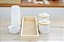 Kit Higiene Bebê Bandeja Tampa Pinus Porcelanas Mini Térmica Nuvem - Imagem 6