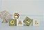 Kit 5 Cubos Dourado Nome Baby Decor Bancada Personalizado - Imagem 4