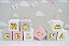 Kit 07 Cubos Dourado Criança Maternidade Decor Nicho Bancada - Imagem 3