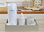 Kit Higiene Bebê + Porcelanas + Saboneteira Gel + Termica - Cinza - Imagem 6
