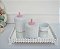 Kit Porcelana Higiene Rosa Bebe Bandeja Perola Promocional - Imagem 7