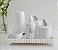Kit Higiene Porcelana Bebê Prata Bandeja Perola Térmica Baby Decoração - Imagem 1