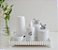 Kit Higiene Porcelana Bebê Prata Bandeja Perola Térmica Baby Decoração - Imagem 9